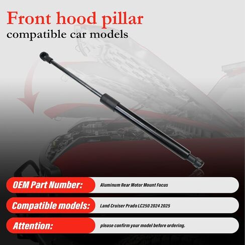 2Pcs Front Hood Lift Support Struts fit for Land Cruiser 250 Prado J250 LC250 2024 2025, Shocks Springs Dampers Hydraulic Jack Stainless in Saudi Arabia