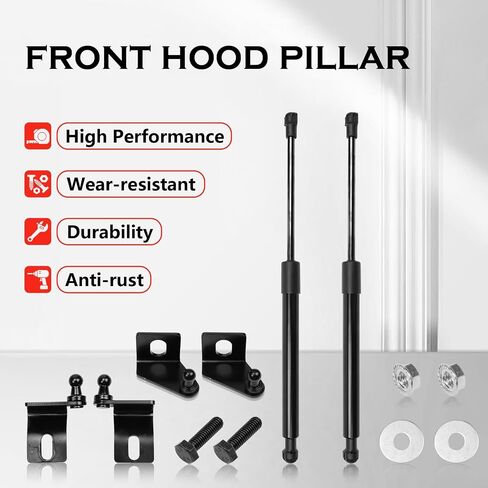 2Pcs Front Hood Lift Support Struts fit for Land Cruiser 250 Prado J250 LC250 2024 2025, Shocks Springs Dampers Hydraulic Jack Stainless in Saudi Arabia