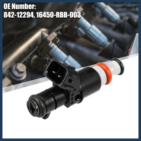 حاقن الوقود، لهوندا سيفيك Si 2.0L 2006-2011 لقاعدة Acura TSX 2.4L 2004-2008 No.16450-RBB-003 معدن أسود، 1 قطعة in Saudi Arabia