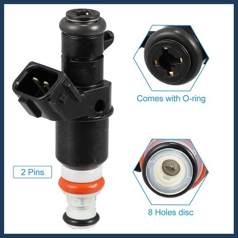 حاقن الوقود، لهوندا سيفيك Si 2.0L 2006-2011 لقاعدة Acura TSX 2.4L 2004-2008 No.16450-RBB-003 معدن أسود، 1 قطعة in Saudi Arabia