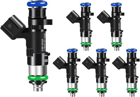Fuel Injectors 0280158028 Set of 6 Compatible with Dodge Avenger 2008-2010,for Challenger 2010,for Chrysler 300 2005-2010,for Pacifica 2005-2008,for Sebring 2004-2010 RL591986AA in Saudi Arabia