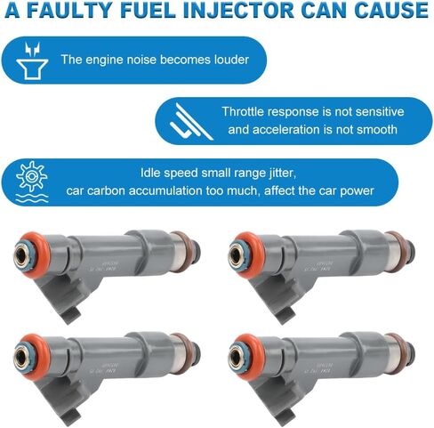 JDMON Fuel Injectors Compatible with Saab 9-3 2007-2011 Saab 9-3X 2010-2011 Replacement for FJ1071 85212268 55559397 in Saudi Arabia