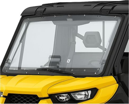 زجاج أمامي قابل للطي متوافق مع 2016-2024 Can-Am Defender HD5 HD8 HD10 Max UTV ملحقات الزجاج الأمامي الكاملة in Saudi Arabia