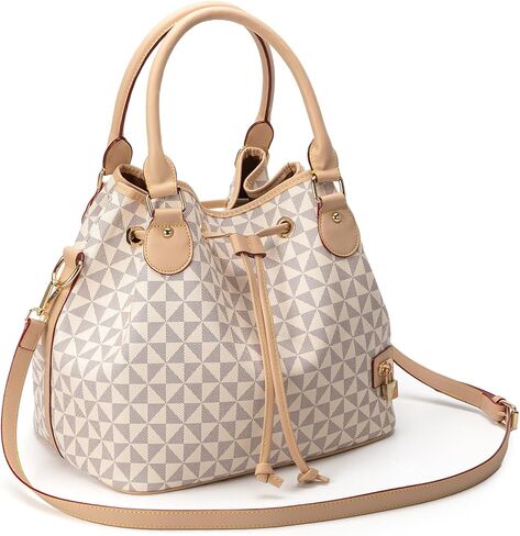 Crossbody Bags for Women - Shoulder Bag Fashion Print Style, Lock Design Handbags for Women, Adjustable Shoulder Strap in Kuwait