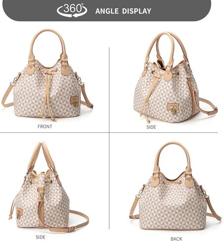 Crossbody Bags for Women - Shoulder Bag Fashion Print Style, Lock Design Handbags for Women, Adjustable Shoulder Strap in Kuwait