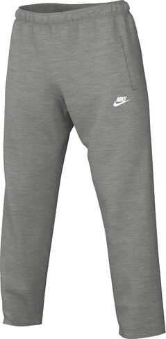 Nike Club Men's Fleece Bungee Pants (FZ0809-063, Dark Grey Heather/Light Smoke Grey/White) in Saudi Arabia