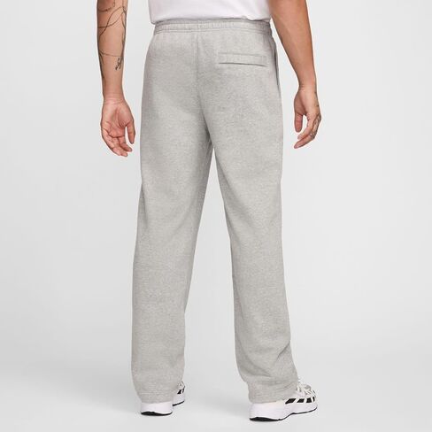 Nike Club Men's Fleece Bungee Pants (FZ0809-063, Dark Grey Heather/Light Smoke Grey/White) in Saudi Arabia