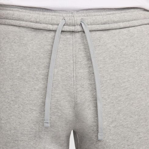 Nike Club Men's Fleece Bungee Pants (FZ0809-063, Dark Grey Heather/Light Smoke Grey/White) in Saudi Arabia