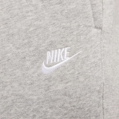 Nike Club Men's Fleece Bungee Pants (FZ0809-063, Dark Grey Heather/Light Smoke Grey/White) in Saudi Arabia