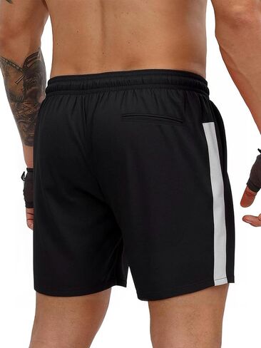 Black Men's Casual Shorts, Comfortable Summer Shorts for Daily Wear for Outdoor Activities and Relaxing at Home in Saudi Arabia