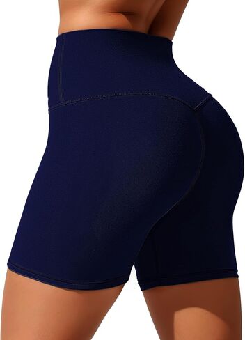 Womens 8"/ 5"/ 3" Biker Shorts Yoga Workout High Waist Gym Cycling Running Spandex Volleyball Shorts with Pocket in Saudi Arabia