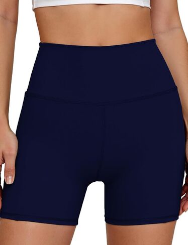 Womens 8"/ 5"/ 3" Biker Shorts Yoga Workout High Waist Gym Cycling Running Spandex Volleyball Shorts with Pocket in Saudi Arabia