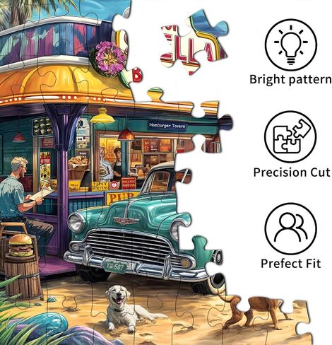 Jigsaw Puzzles for Adults 1000 Pieces, Interlock Perfectly Letter on Back No Dust, Home Decor Birthday Party Gift Toy for Men Women Elders Seniors, 1:1 Poster (Romantic Beach) in Kuwait