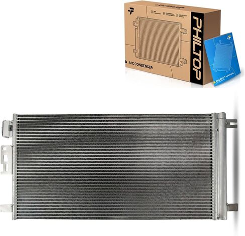 PHILTOP Air Conditioning A/C Condenser Replacement for Malibu 2004-2012, Aura 2007-2009, G6 2005-2010, Classic 2004-2005, A/C Condenser for OEM GM3030255, 7-3279 in Saudi Arabia