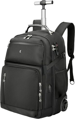Vacuum Rolling Backpack,50L Roller Travel Laptop Backpack with Anti-Theft,rolling backpack for travel,Water-Resistant Carry-On Luggage,Business and Commuting (A) in Kuwait