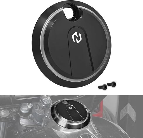 NICECNC Gold Gas Tank Cover Fuel Tank Console Door CNC Aluminium Fuel Door Compatible with Harley Road Glide Limited FLTRK 2020-2023, Replacement for 61278-08A, See Fitment in Saudi Arabia