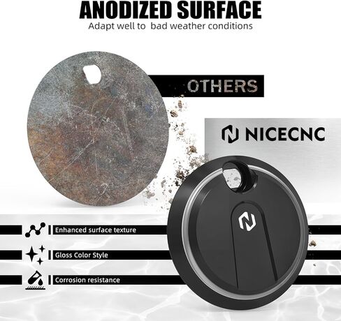 NICECNC Gold Gas Tank Cover Fuel Tank Console Door CNC Aluminium Fuel Door Compatible with Harley Road Glide Limited FLTRK 2020-2023, Replacement for 61278-08A, See Fitment in Saudi Arabia
