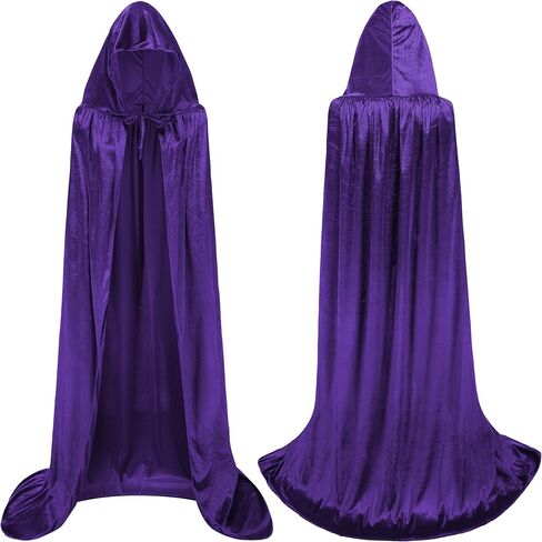Women's Halloween Cosplay Costume, Purple Cloak with Red Gemstone Waist Belt, Classic Anime Cosplay Costume Prop Set in Saudi Arabia