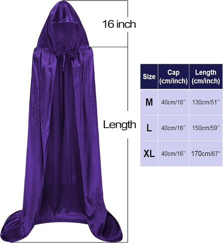 Women's Halloween Cosplay Costume, Purple Cloak with Red Gemstone Waist Belt, Classic Anime Cosplay Costume Prop Set in Saudi Arabia