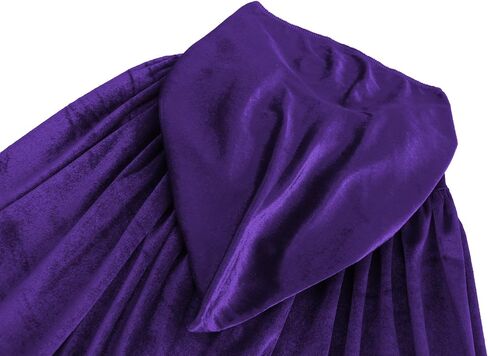 Women's Halloween Cosplay Costume, Purple Cloak with Red Gemstone Waist Belt, Classic Anime Cosplay Costume Prop Set in Saudi Arabia