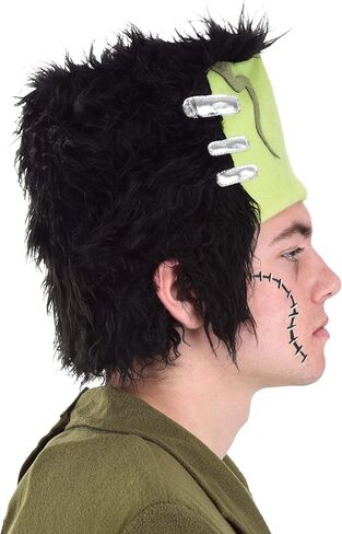 Frankenstein's Monster Costume Hat - Plush Hat with Faux Fur and Appliqued Details in Saudi Arabia