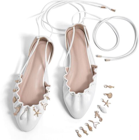 Women‘s Flats Ballet Flats Lace up Pointed Toe Ballerina Shoes Closed Toe Sandals Dressy Shoes for Wedding Travel Work Casual Date in Saudi Arabia
