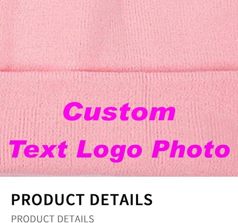 Custom Beanie Custom Knitted Hat Personalized Winter Knitted Hat Add Design Your Own Text/Logo/Image Beanies in Saudi Arabia