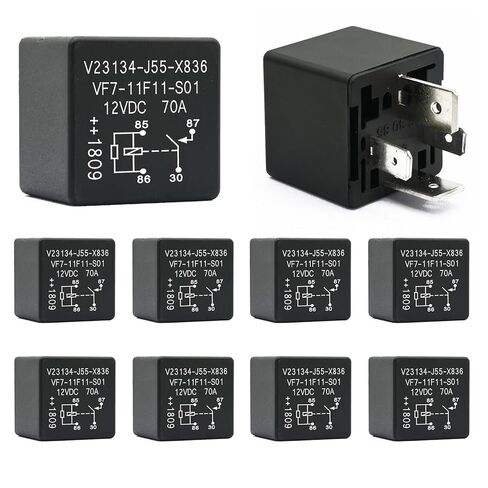 مرحل السيارة 10 عبوات VF7-11F11-S01 4-1393306-6 مرحل 12 فولت 70 أمبير 4 دبابيس in Saudi Arabia
