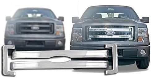 Premium OEM Style Chrome Grille Overlay Insert for 2013-2014 Ford F150 XL, STX, FX2, FX4 in Saudi Arabia