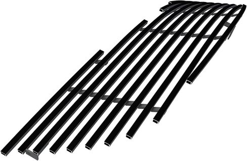 APS Compatible with Chrysler Crossfire 2004-2008 Main Upper Stainless Steel Black 8x6 Horizontal Billet Front Grill Grille Insert S18-J52568R in Saudi Arabia
