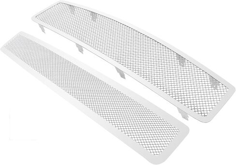 APS Compatible with Nissan Maxima 2009-2014 Main Upper Lower Bumper Stainless Steel Chrome Mesh Front Grill Grille Insert Combo N77774T in Saudi Arabia