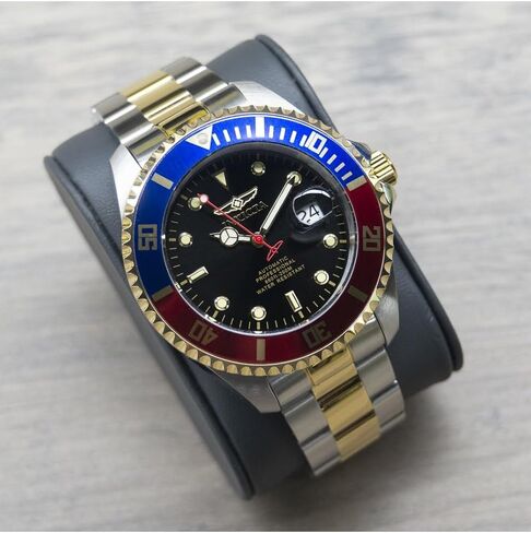 Invicta Men's 34043 Pro Diver Automatic 3 Hand Black Dial Watch in Saudi Arabia