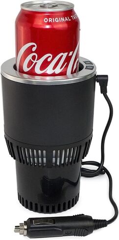 Cup Holder 2-in-1 Coffee Warmer Drink Cooler LED Screen Touch Smart Car Tumbler Holder Gift for Car Lover Temperature Control Auto Shut-Off in Kuwait
