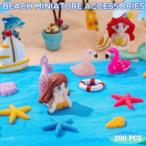 Barydat 200 Pieces Mini Resin Animals Figures Tiny Resin Miniatures Toys Garden Accessories for Pranks Hide Party Favor Gifts Crafts Aquarium Dollhouse Garden Decoration(Animal) in Saudi Arabia