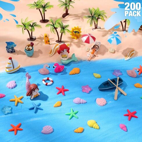 Barydat 200 Pieces Mini Resin Animals Figures Tiny Resin Miniatures Toys Garden Accessories for Pranks Hide Party Favor Gifts Crafts Aquarium Dollhouse Garden Decoration(Animal) in Saudi Arabia