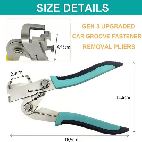 Car Clip Pliers and Disassembly Tools, Push Pin Pliers Tool, Auto Panel Clip and Plastic Trim Removal Tool, Easily Removes Plastic Fasteners and Rivets in Saudi Arabia