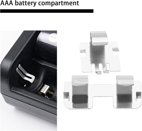 6 Sets AAA Battery Shrapnel Multimeter Battery Holder Fixing Clip Compatible with FLUKE 101 106 107 Multimeter 302+ 303 305 324 Clamp Meter, 6 Double Shrapnel and 12 Single Shrapnel in Saudi Arabia