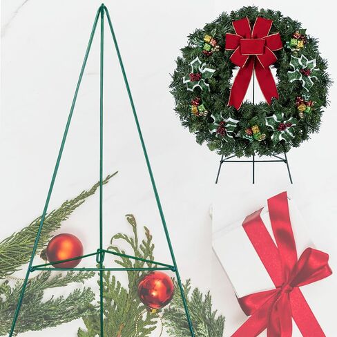 Sympathy Silks - Artificial Pine Christmas Wreaths - Home Decor - Pine Christmas Wreath with Berries - Door Hanger & Easel Included in Kuwait