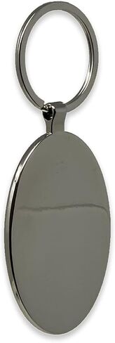 LaserGram Oval Keychain, High Wing Airplane, Personalized Engraving Included (Metal Frame) in Kuwait