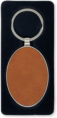 LaserGram Oval Keychain, High Wing Airplane, Personalized Engraving Included (Metal Frame) in Kuwait