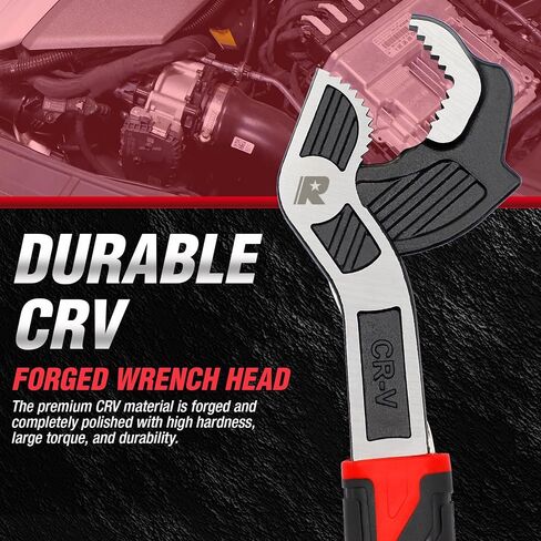 Rizom Self Adjusting Wrench, 8" and 12" Pipe Wrench, 2-Piece Self Adjustable Wrench Set with 3/8 to 1-3/4 inch Jaw Open in Saudi Arabia
