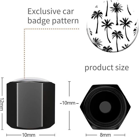 Tire Valve Stem Caps 4 Pack, Car Wheel Stem Caps,Aluminum Air Valve Covers Universal Fit for Cars, SUVs,Trucks, Bikes, and Motorcycles(Doodle Stars Moons) in Kuwait