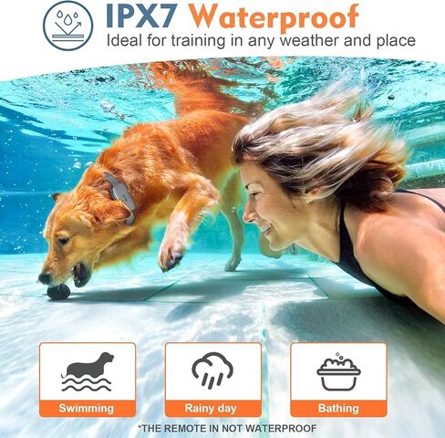 Wireless Dog Fence 3500FT Electric Fence and 6100FT Remote Training Collar, 185 Days Rechargeable Battery - IPX7 Waterproof Collar, Vibrate/Beep/Shock Modes for All Dogs.… in Saudi Arabia
