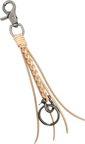 Braided Genuine Leather Wallet Chain With Keyring, Biker Pants Keychain, Motorcycle Punk Jeans Chain Key Holder in Saudi Arabia
