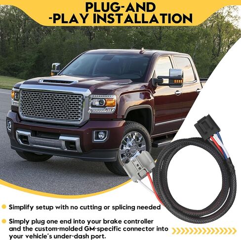 محول أسلاك وحدة التحكم في الفرامل 3035-P يناسب Ford F-150 F-250 F-350 F-450 1994-2008، E-150 E-250 E-350 1992-2009، Land Rover 2005-2021، Lincoln 1998-2012 وMercury 2002-2010 in Kuwait