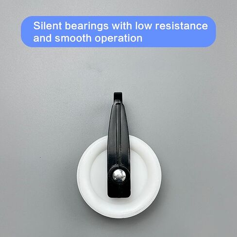 2Pcs Nylon Clothesline Pulley 2 inch Diameter Nylon Pulley Outdoor Puller Rope Wire Rope Pulley Clothes Line Pulley Kit Clotheslines Rope Pulley in Kuwait