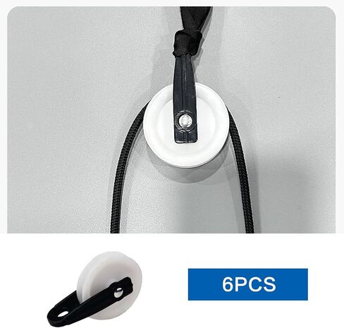 2Pcs Nylon Clothesline Pulley 2 inch Diameter Nylon Pulley Outdoor Puller Rope Wire Rope Pulley Clothes Line Pulley Kit Clotheslines Rope Pulley in Kuwait