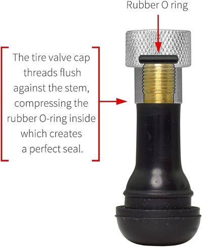 iPick Image for Chrysler Logo in Black on Shining Silver Aluminum Tire Valve Stem Caps in Saudi Arabia