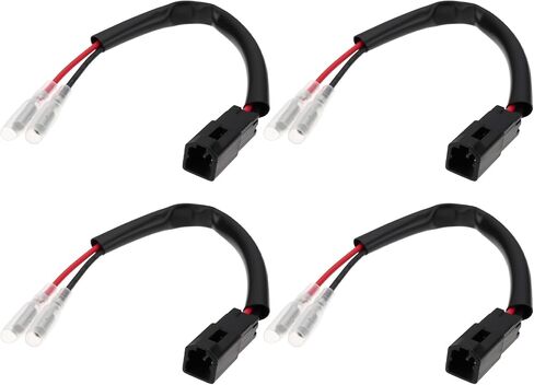 4Pcs Motorcycles LED Turn Signal Lights Adapter 12V Indicator Adapter Cable Plug Compatible with Ducati in Saudi Arabia