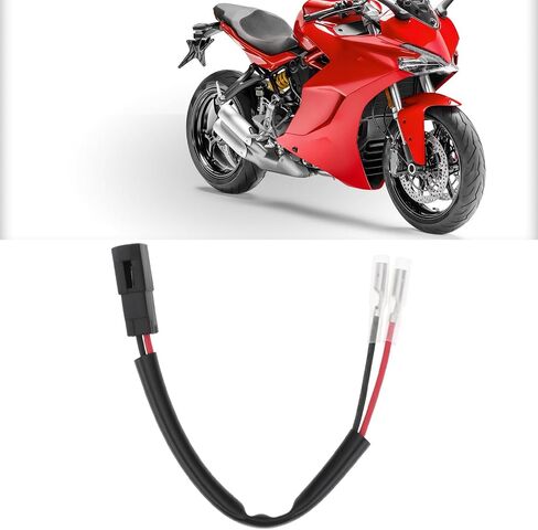 4Pcs Motorcycles LED Turn Signal Lights Adapter 12V Indicator Adapter Cable Plug Compatible with Ducati in Saudi Arabia